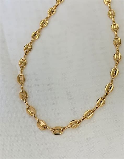 gucci style link chain|gucci link chain 14k gold.